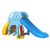 Kids Slide Set with Baseball Bat, Soccer Goal + Basketball Hoop