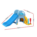 Kids Slide Set with Baseball Bat, Soccer Goal + Basketball Hoop
