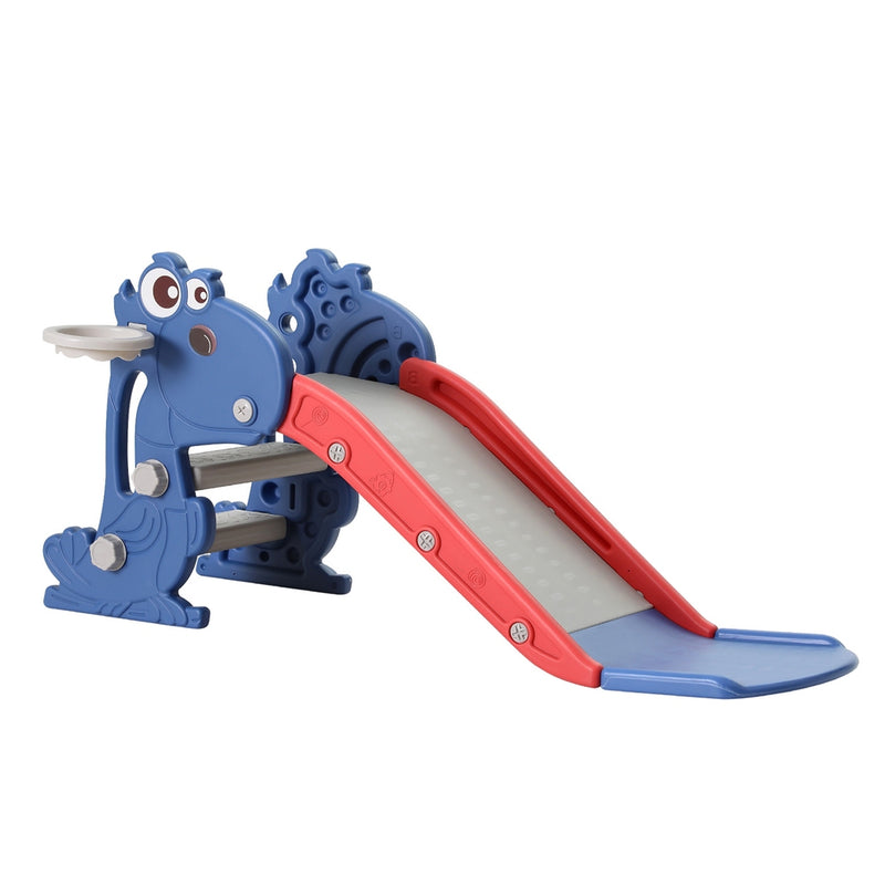 Kids Dragon Slide Set with Basketball Hoop