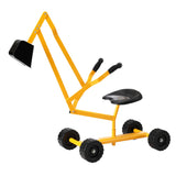Kids Sandpit Digger with Rotating Seat (Yellow)