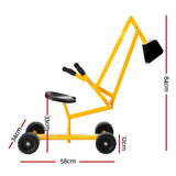 Kids Sandpit Digger with Rotating Seat (Yellow)