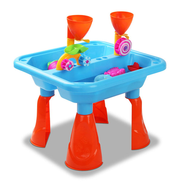 Kids Double-Funnel Sand and Water Table Play Set