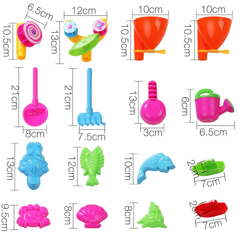 Kids Double-Funnel Sand and Water Table Play Set
