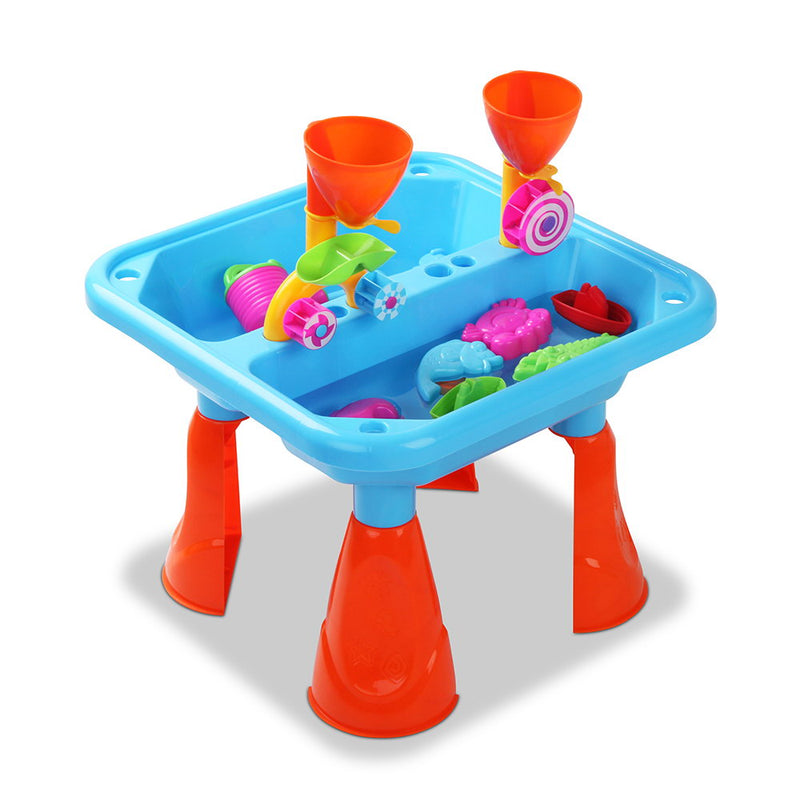 Kids Double-Funnel Sand and Water Table Play Set