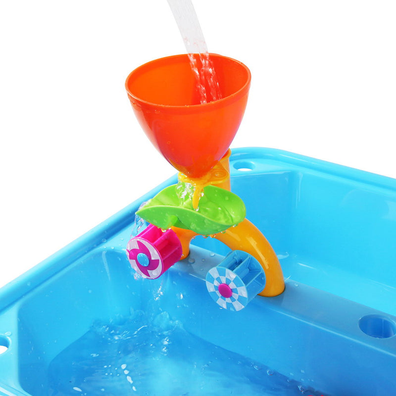 Kids Double-Funnel Sand and Water Table Play Set