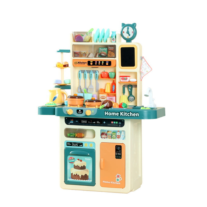 Kids Pretend Stand Up Cooking Station with Steam and Light Cooking Functions