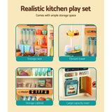 Kids Pretend Stand Up Cooking Station with Steam and Light Cooking Functions