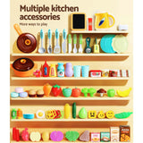Kids Pretend Stand Up Cooking Station with Steam and Light Cooking Functions