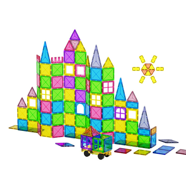 120pcs Kids Magnetic Tiles Building Blocks