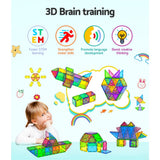 60pcs Kids Magnetic Tiles Building Blocks
