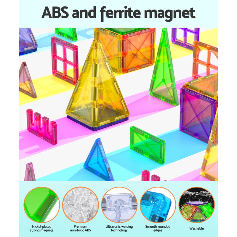 60pcs Kids Magnetic Tiles Building Blocks