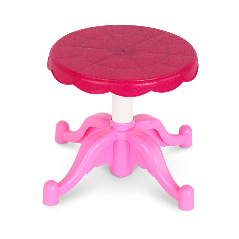 Kids Pretend Makeup Vanity Station with Mirror, Princess Stool, Jewellery Boxes and Accessories