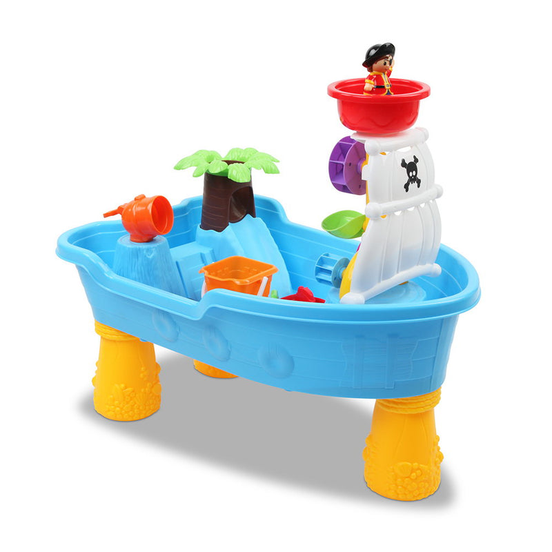 Kids Pirate Ship Sand and Water Table Play Set