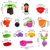 Kids Pirate Ship Sand and Water Table Play Set