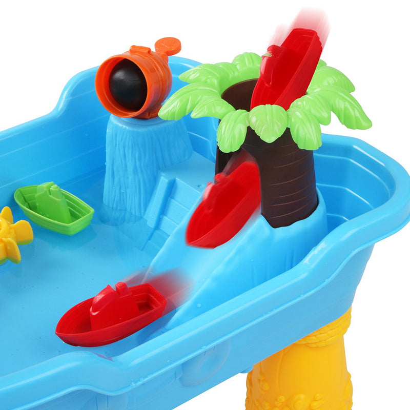 Kids Pirate Ship Sand and Water Table Play Set