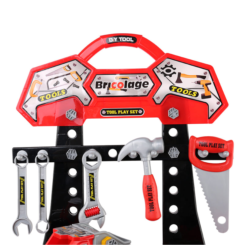 Kids Truck-Builder Workbench Play Set with Vice & Tools