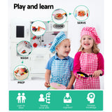Kids Apartment-Style Wooden Kitchen Play Set with Appliances