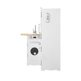 Kids Modern Style Wooden Kitchen Play Set With Rangehood & Appliances