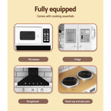 Kids Modern Style Wooden Kitchen Play Set With Rangehood & Appliances