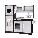 Kids Sleek-Design Wooden Kitchen Play Set with Appliances