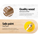 Kids Sleek-Design Wooden Kitchen Play Set with Appliances