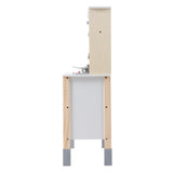 Kids Wooden Kitchen Play Set with Rangehood & Appliances