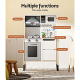 Kids Wooden Kitchen Play Set with Rangehood & Appliances