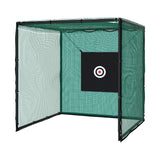 Golf Practice Net Hitting Cage with Steel Frame - 3.0m Black & Green