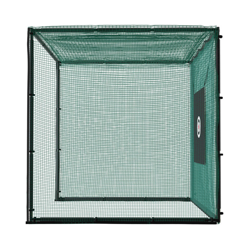 Golf Practice Net Hitting Cage with Steel Frame - 3.0m Black & Green