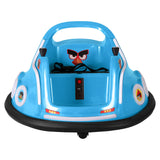 Kids Electric Ride On Angry Birds Dodgem/Bumper Car with optional Remote Control (Blue)