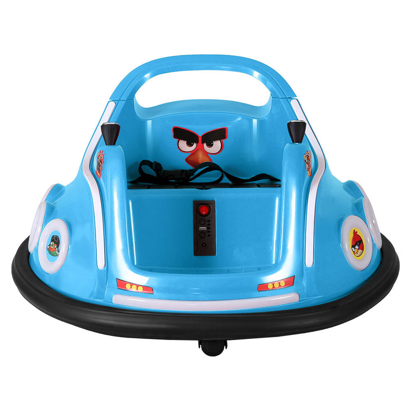 Kids Electric Ride On Angry Birds Dodgem/Bumper Car with optional Remote Control (Blue)