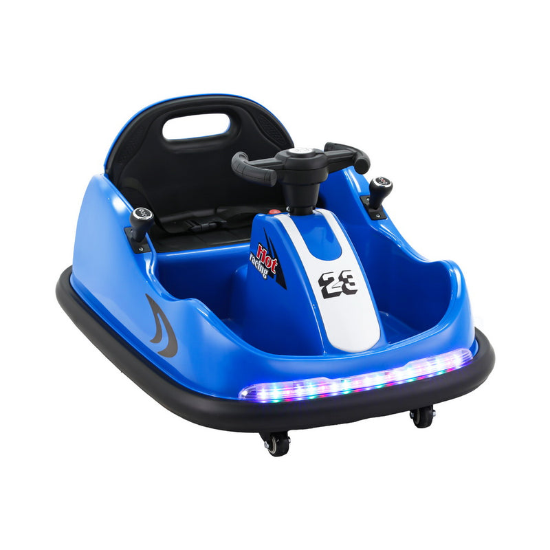 Kids Electric Ride On Dodgem/Bumper Car with optional Remote Control (Blue)