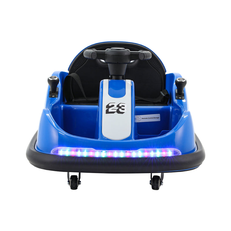 Kids Electric Ride On Dodgem/Bumper Car with optional Remote Control (Blue)