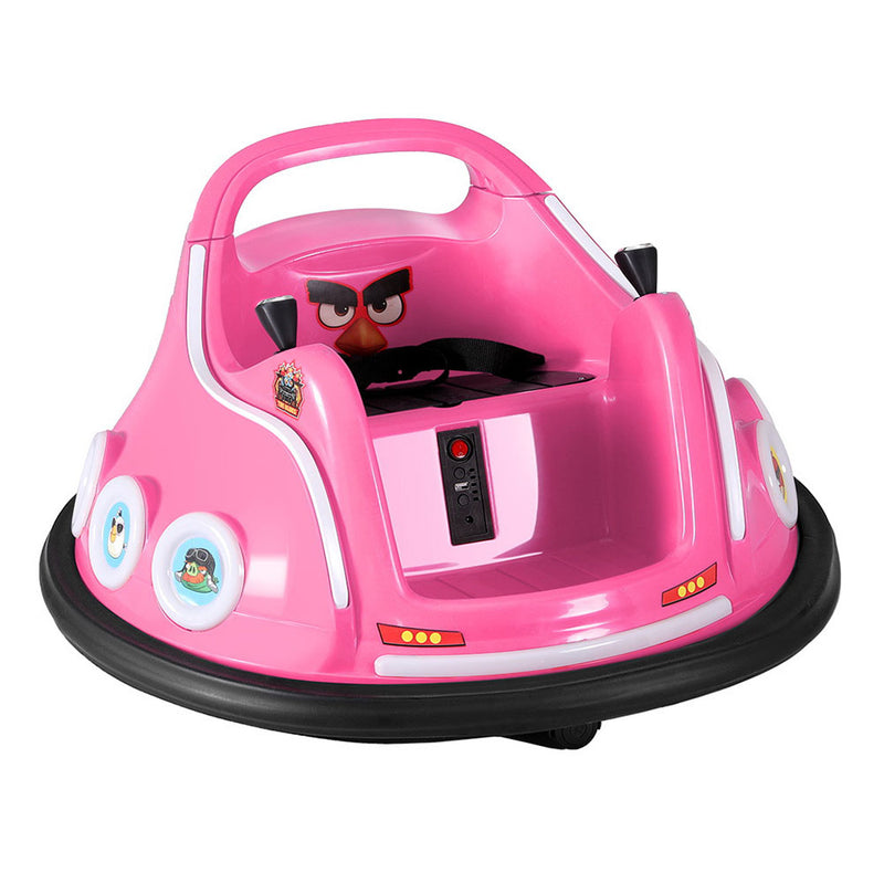 Kids Electric Ride On Angry Birds Dodgem/Bumper Car with optional Remote Control (Pink)