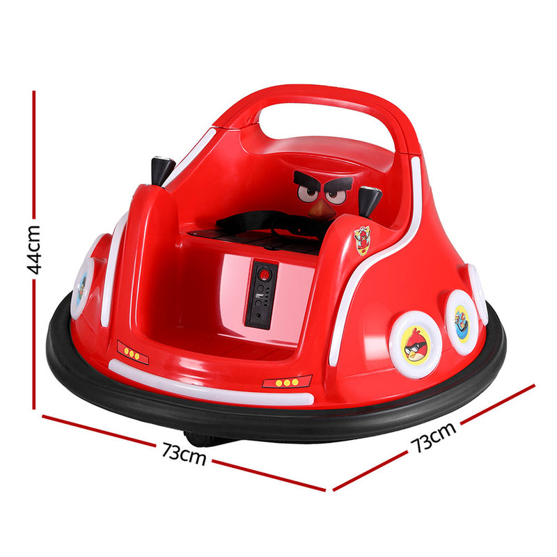 Kids Electric Ride On Angry Birds Dodgem/Bumper Car with optional Remote Control (Red)