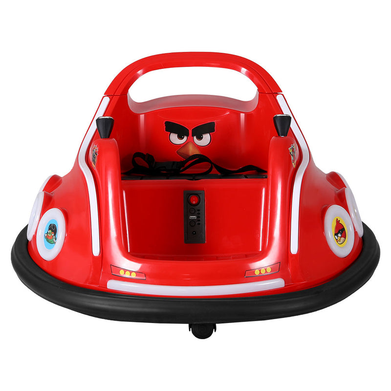 Kids Electric Ride On Angry Birds Dodgem/Bumper Car with optional Remote Control (Red)