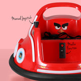 Kids Electric Ride On Angry Birds Dodgem/Bumper Car with optional Remote Control (Red)