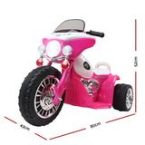 Kids Electric Ride On Police Motorbike - Harley Inspired (Pink)
