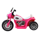 Kids Electric Ride On Police Motorbike - Harley Inspired (Pink)