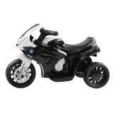Ride On Kids BMW Electric Motorbike with Digital Display & Built-in Music control (Black/White)