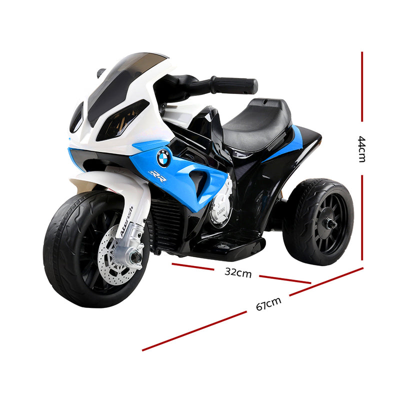 Ride On Kids BMW Electric Motorbike with Digital Display & Built-in Music control (Black/Blue)