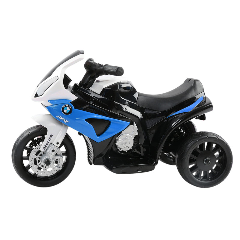 Ride On Kids BMW Electric Motorbike with Digital Display & Built-in Music control (Black/Blue)