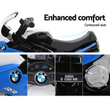 Ride On Kids BMW Electric Motorbike with Digital Display & Built-in Music control (Black/Blue)