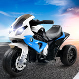 Ride On Kids BMW Electric Motorbike with Digital Display & Built-in Music control (Black/Blue)