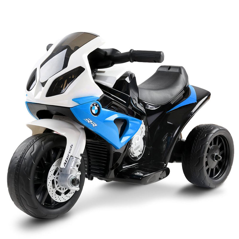Ride On Kids BMW Electric Motorbike with Digital Display & Built-in Music control (Black/Blue)
