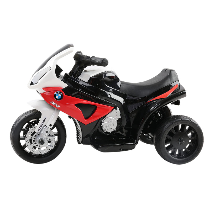 Ride On Kids BMW Electric Motorbike with Digital Display &amp; Built-in Music (Black/Red)
