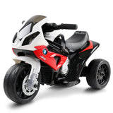 Ride On Kids BMW Electric Motorbike with Digital Display &amp; Built-in Music (Black/Red)