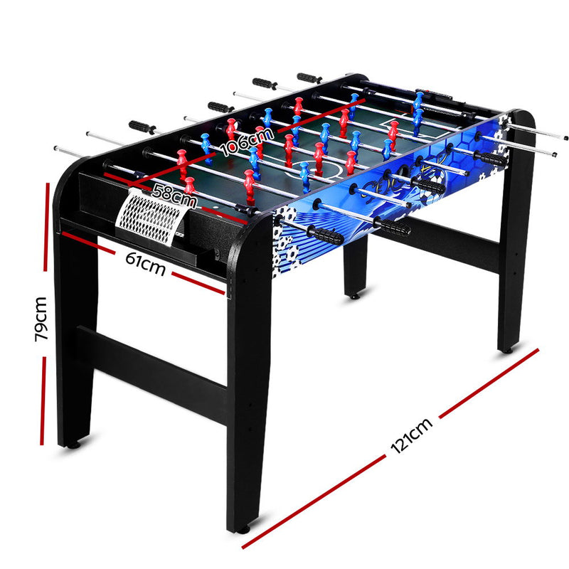 Foosball Table - Soccer Playroom Game ( Blue - 4Ft / 1.22m)