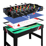 4-in-1 Combo Games Table with Foosball, Pool, Table Tennis & Paddle Hockey