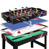 4-in-1 Combo Games Table with Foosball, Pool, Table Tennis & Paddle Hockey